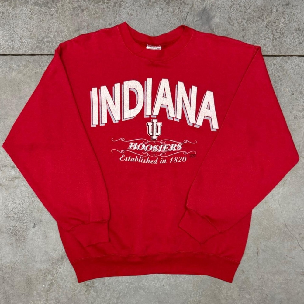 Indiana Hoosiers Vintage 90s College Crewneck Sweatshirt Sz Large